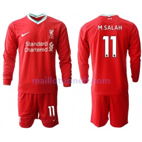 Maillot de Foot Liverpool M.Salah 11 Domicile 2020-21 Manches Longues - Enfant